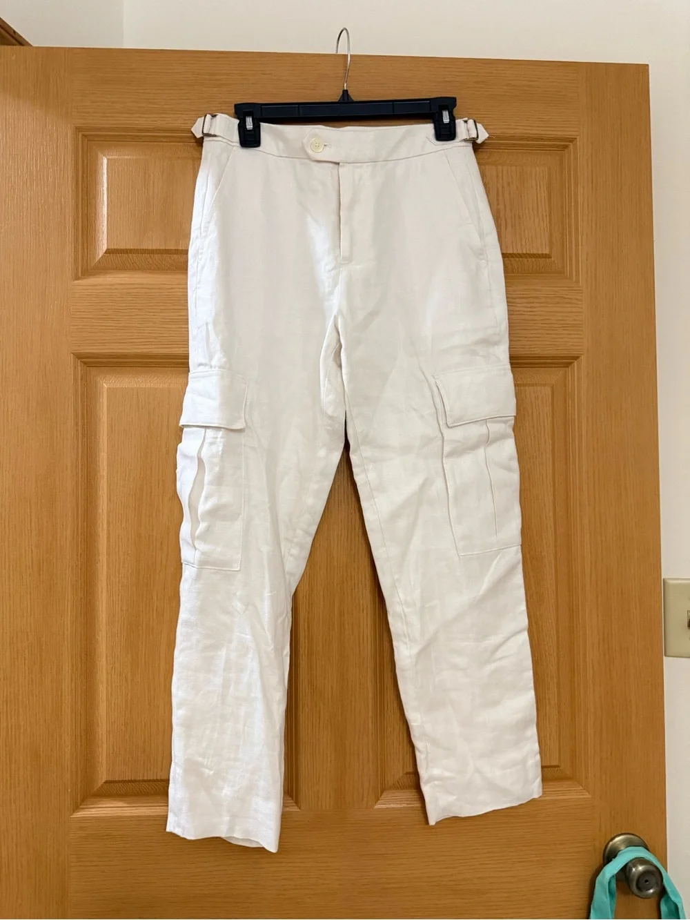 Banana Republic Women's White Linen Suit Jacket and Trousers